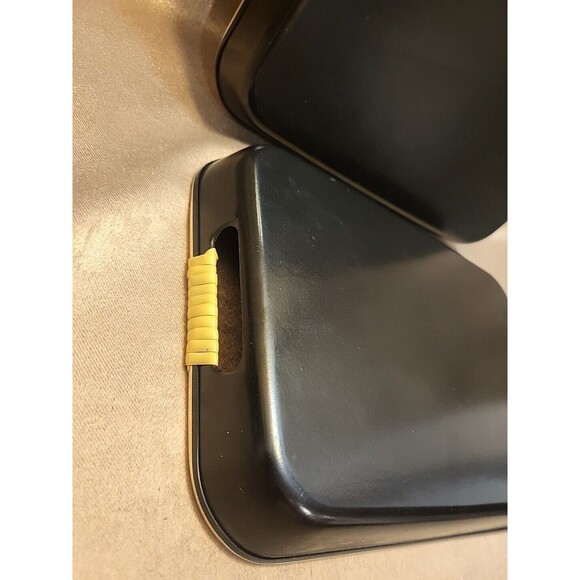 VTG 80s Srednick Serving Trays 2 - Gold Trees Black Blue Sky Japanese Stack - Picture 8 of 13